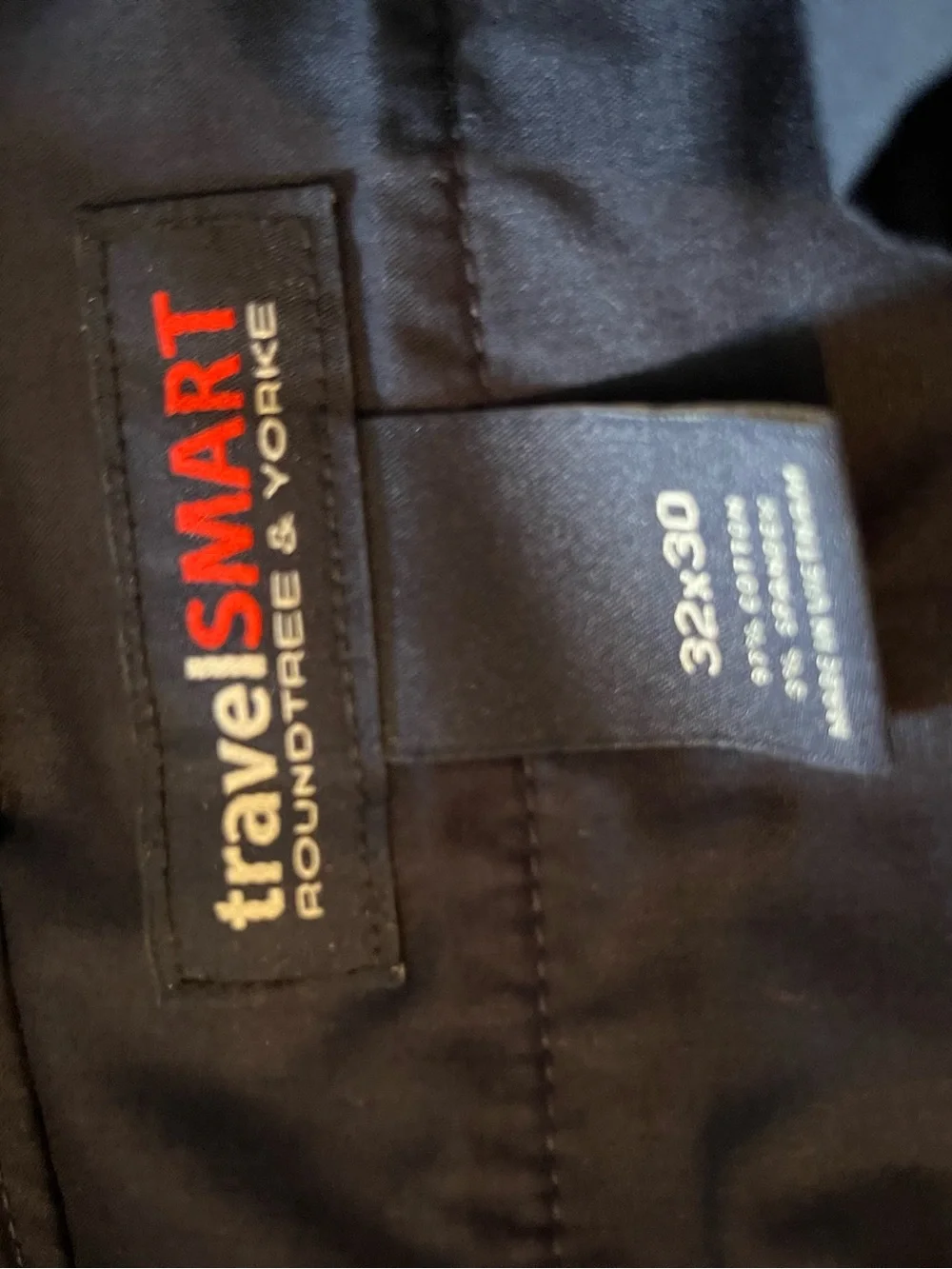 Roundtree and Yorke Men’s Travel Smart Navy pants.